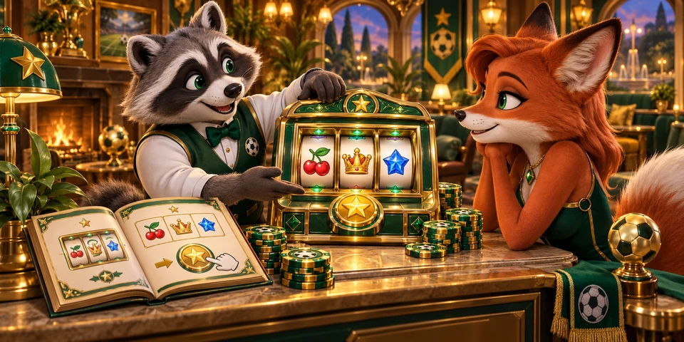 The captain explains the spin control and fictional chips at the clubhouse help counter.
