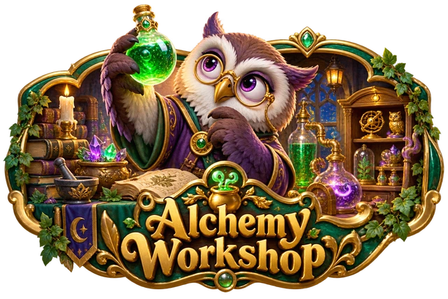 Alchemy Workshop illustrated game world