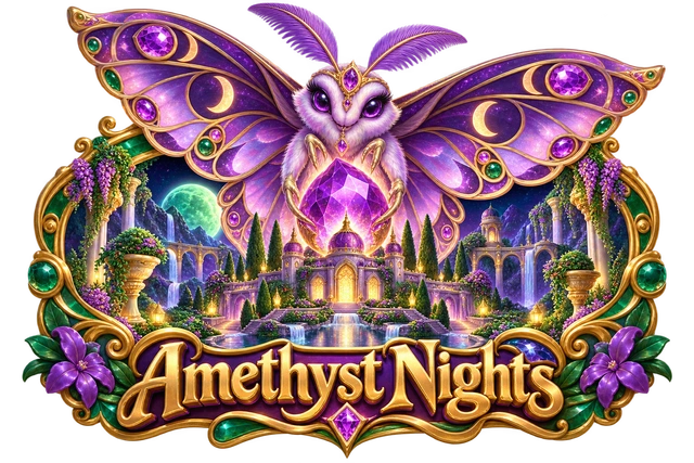Amethyst Nights illustrated game world