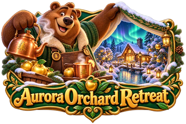 Aurora Orchard Retreat illustrated game world