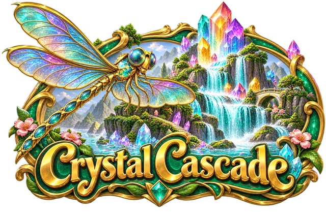 Crystal Cascade illustrated game world
