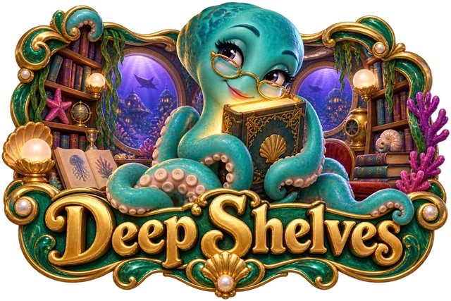 Deep Shelves illustrated game world