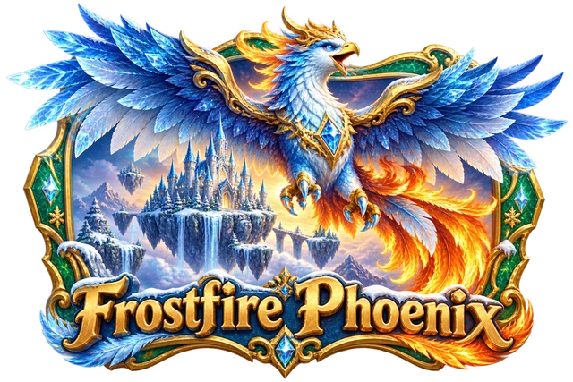Frostfire Phoenix illustrated game world