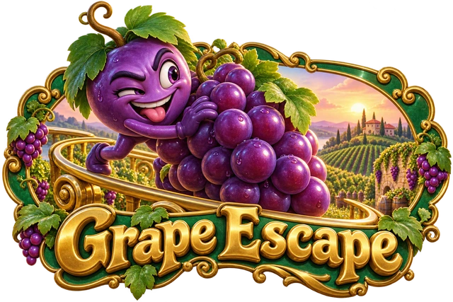 Grape Escape illustrated game world