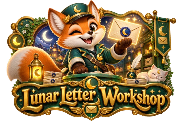 Lunar Letter Workshop illustrated game world