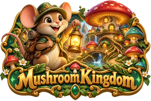 Mushroom Kingdom illustrated game world