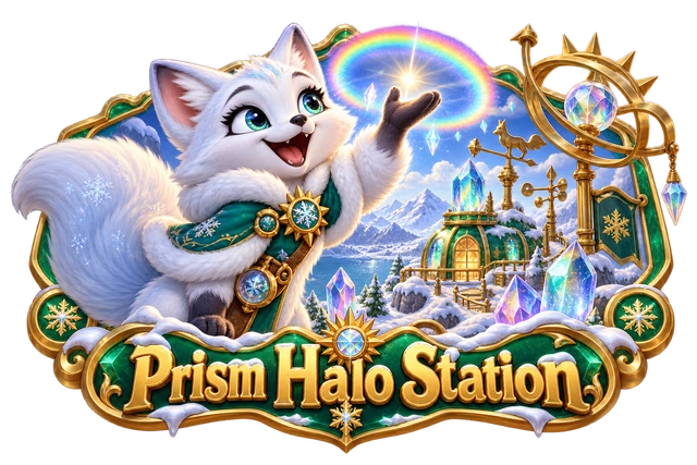 Prism Halo Station illustrated game world