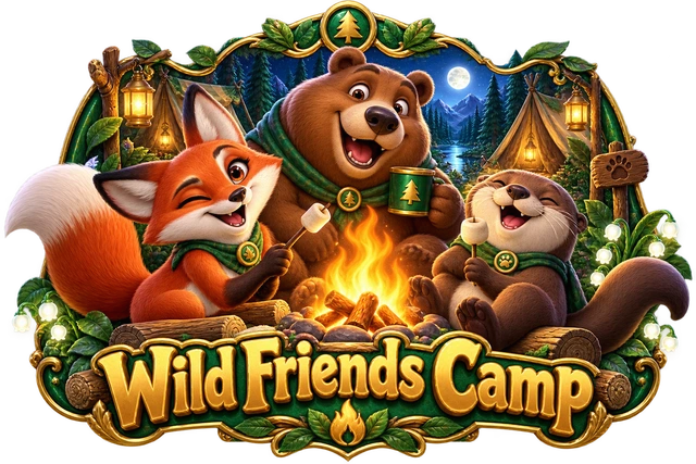 Wild Friends Camp illustrated game world